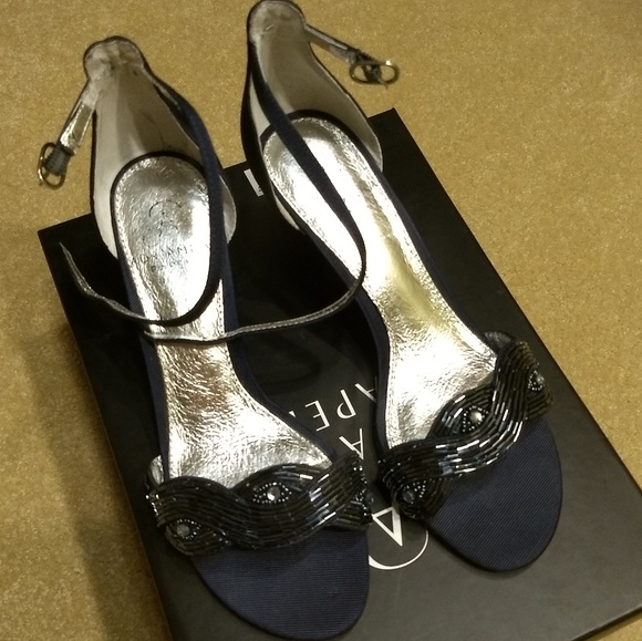 Adrianna Papell Women's Aerin Dress Sandal Silver Size 8.5 M